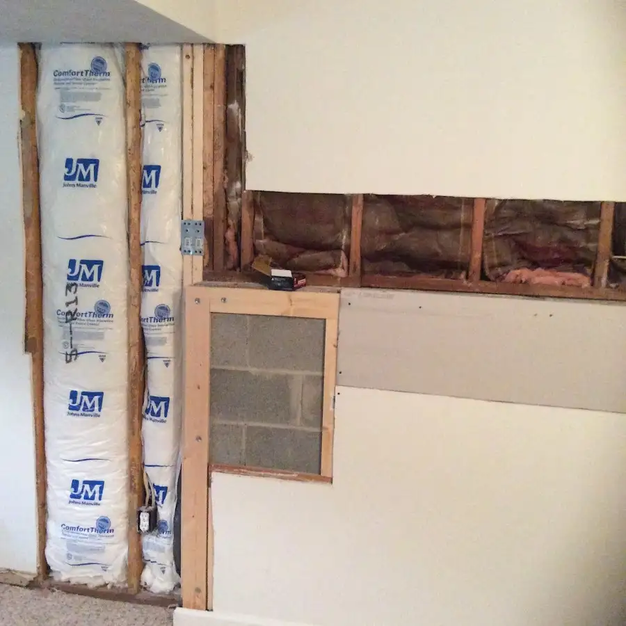 Wall insulation replacement during Contents Cleaning & Restoration in Carolina Shores